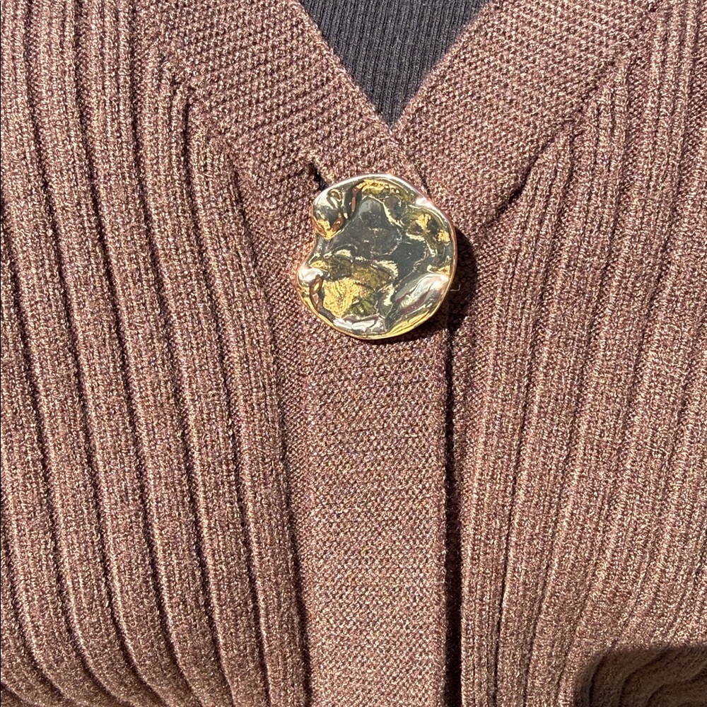 Commense Chocolate Brown Women's Cardigan - Picture 5 of 9